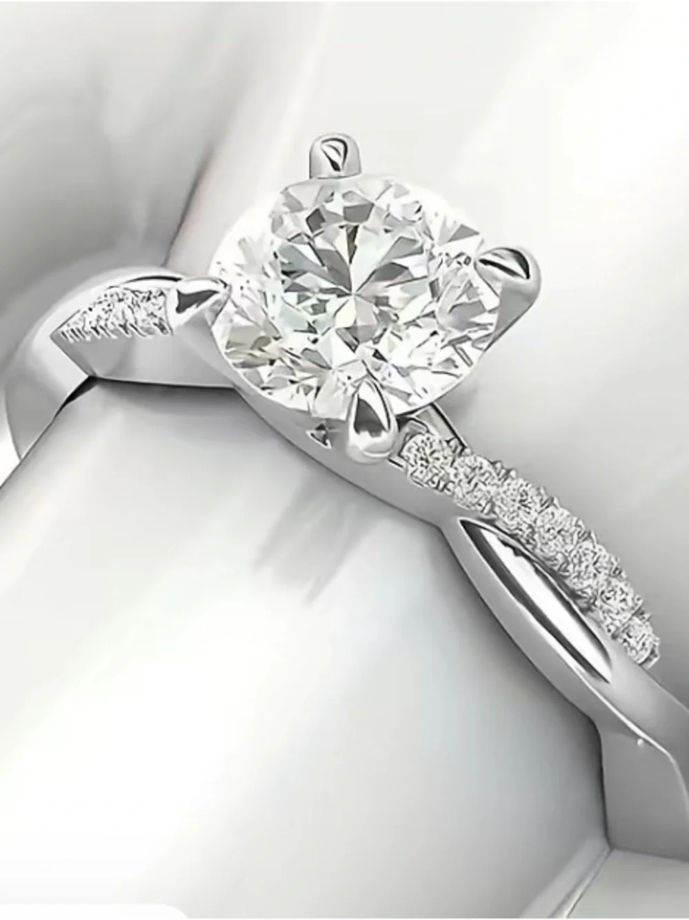 Infinity Band Moissanite Ring: A Circle of Light, A Promise of Forever!
